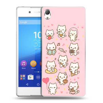 Пластиковый чехол на Sony Xperia Z3+ с принтом Hello Kitty Хелоу Кити Пластиковый чехол на Sony Xperia Z3+ с принтом Hello Kitty Хелоу Кити