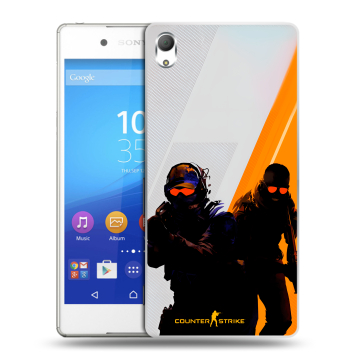 Пластиковый чехол на Sony Xperia Z3+ с принтом Контер страйк Counter strike Пластиковый чехол на Sony Xperia Z3+ с принтом Контер страйк Counter strike