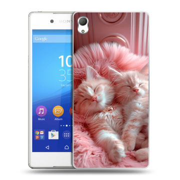 Пластиковый чехол на Sony Xperia Z3+ с принтом котята котики Пластиковый чехол на Sony Xperia Z3+ с принтом котята котики
