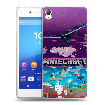 Пластиковый чехол на Sony Xperia Z3+ с принтом Майнкрафт Minecraft Пластиковый чехол на Sony Xperia Z3+ с принтом Майнкрафт Minecraft