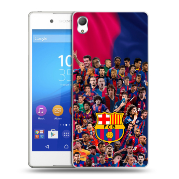 Пластиковый чехол на Sony Xperia Z3+ с принтом Барселона Barcelona