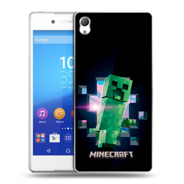 Пластиковый чехол на Sony Xperia Z3+ с принтом Майнкрафт Minecraft Пластиковый чехол на Sony Xperia Z3+ с принтом Майнкрафт Minecraft