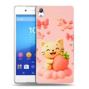 Пластиковый чехол на Sony Xperia Z3+ с принтом для девочек