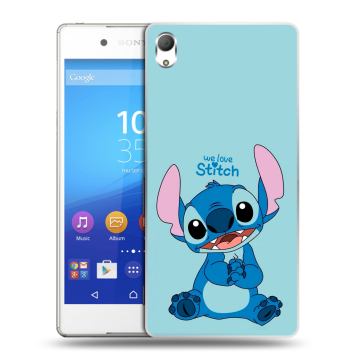 Пластиковый чехол на Sony Xperia Z3+ с принтом Лило и Стич