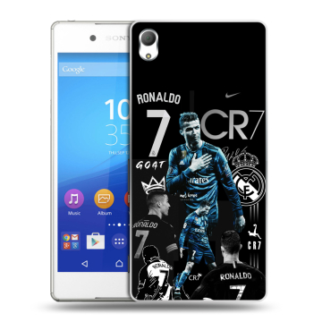 Пластиковый чехол на Sony Xperia Z3+ с принтом Реал Роналдо
