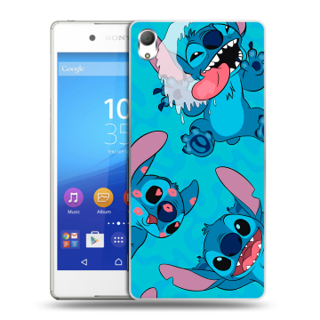 Пластиковый чехол на Sony Xperia Z3+ с принтом Лило и Стич