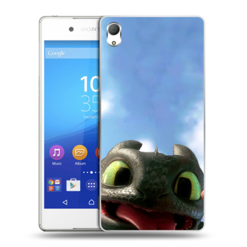Пластиковый чехол на Sony Xperia Z3+ с принтом Как приручить дракона Пластиковый чехол на Sony Xperia Z3+ с принтом Как приручить дракона