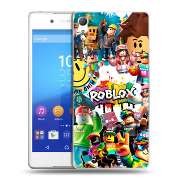 Пластиковый чехол на Sony Xperia Z3+ с принтом Roblox Роблокс Пластиковый чехол на Sony Xperia Z3+ с принтом Roblox Роблокс