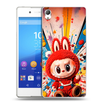 Пластиковый чехол на Sony Xperia Z3+ с принтом Labubu Лабубу