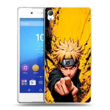 Пластиковый чехол на Sony Xperia Z3+ с принтом Naruto Наруто