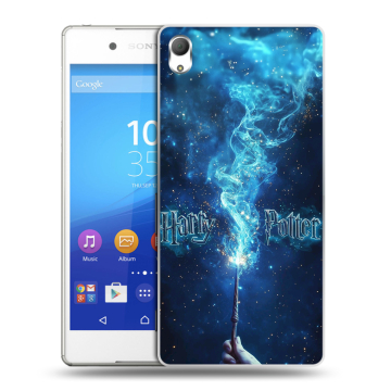 Пластиковый чехол на Sony Xperia Z3+ с принтом Harry Potter Гарри Поттер