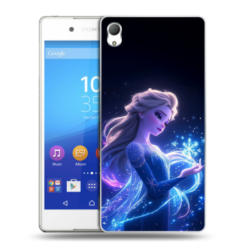 Пластиковый чехол на Sony Xperia Z3+ с принтом Холодное сердце Frozen Пластиковый чехол на Sony Xperia Z3+ с принтом Холодное сердце Frozen