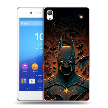 Пластиковый чехол на Sony Xperia Z3+ с принтом Batman Бэтмен Пластиковый чехол на Sony Xperia Z3+ с принтом Batman Бэтмен