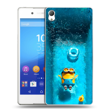 Пластиковый чехол на Sony Xperia Z3+ с принтом Миньоны Пластиковый чехол на Sony Xperia Z3+ с принтом Миньоны