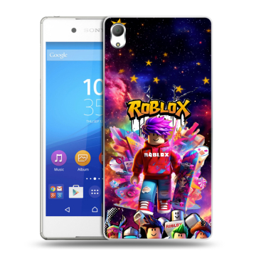 Пластиковый чехол на Sony Xperia Z3+ с принтом Roblox Роблокс Пластиковый чехол на Sony Xperia Z3+ с принтом Roblox Роблокс