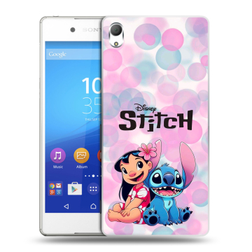 Пластиковый чехол на Sony Xperia Z3+ с принтом Лило и Стич
