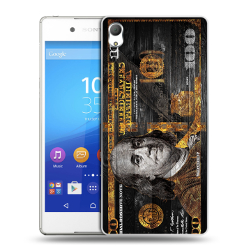 Пластиковый чехол на Sony Xperia Z3+ с принтом Доллар деньги Пластиковый чехол на Sony Xperia Z3+ с принтом Доллар деньги