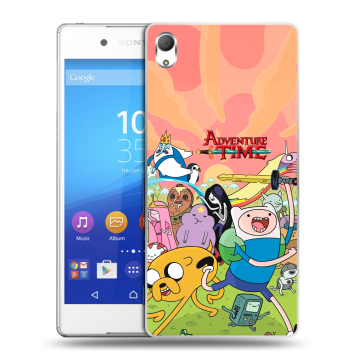 Пластиковый чехол на Sony Xperia Z3+ с принтом Adventure time Время приключений Пластиковый чехол на Sony Xperia Z3+ с принтом Adventure time Время приключений