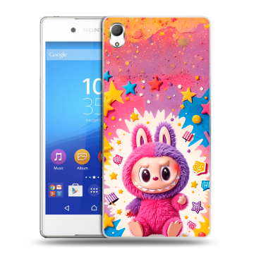 Пластиковый чехол на Sony Xperia Z3+ с принтом Labubu Лабубу