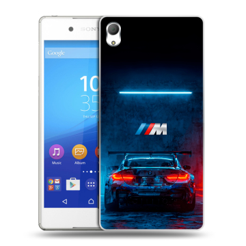Пластиковый чехол на Sony Xperia Z3+ с принтом BMW БМВ