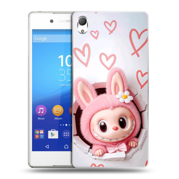 Пластиковый чехол на Sony Xperia Z3+ с принтом Labubu Лабубу