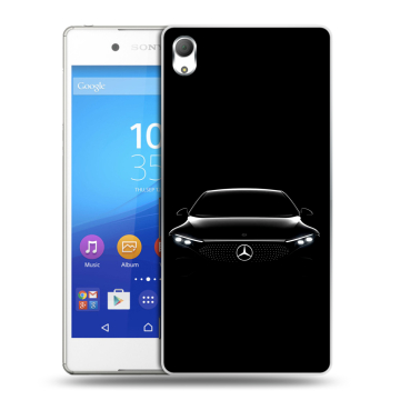 Пластиковый чехол на Sony Xperia Z3+ с принтом Mercedes Мерседес