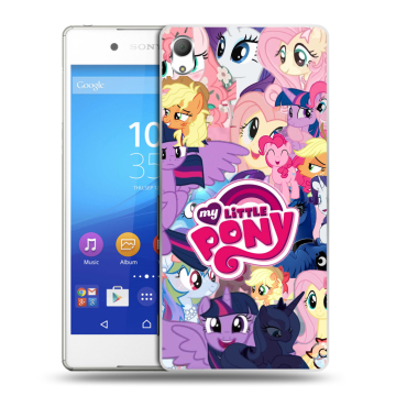 Пластиковый чехол на Sony Xperia Z3+ с принтом My little pony Дружба чудо Пластиковый чехол на Sony Xperia Z3+ с принтом My little pony Дружба чудо