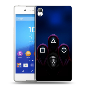 Пластиковый чехол на Sony Xperia Z3+ с принтом Игра Кальмара Пластиковый чехол на Sony Xperia Z3+ с принтом Игра Кальмара