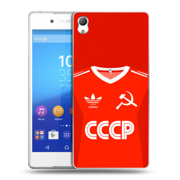 Пластиковый чехол на Sony Xperia Z3+ с принтом Флаг Герб СССР Пластиковый чехол на Sony Xperia Z3+ с принтом Флаг Герб СССР