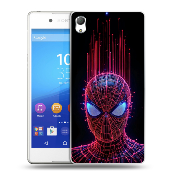 Пластиковый чехол на Sony Xperia Z3+ с принтом Spiderman Человек паук Пластиковый чехол на Sony Xperia Z3+ с принтом Spiderman Человек паук