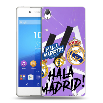 Пластиковый чехол на Sony Xperia Z3+ с принтом Real Madrid Реал Мадрид