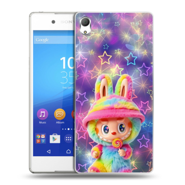 Пластиковый чехол на Sony Xperia Z3+ с принтом Labubu Лабубу
