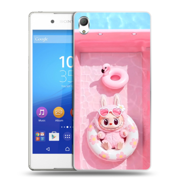 Пластиковый чехол на Sony Xperia Z3+ с принтом Labubu Лабубу