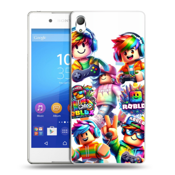 Пластиковый чехол на Sony Xperia Z3+ с принтом Roblox Роблокс Пластиковый чехол на Sony Xperia Z3+ с принтом Roblox Роблокс