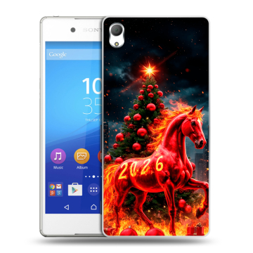 Пластиковый чехол на Sony Xperia Z3+ с принтом Новый год Пластиковый чехол на Sony Xperia Z3+ с принтом Новый год