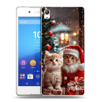 Пластиковый чехол на Sony Xperia Z3+ с принтом Новый год Пластиковый чехол на Sony Xperia Z3+ с принтом Новый год