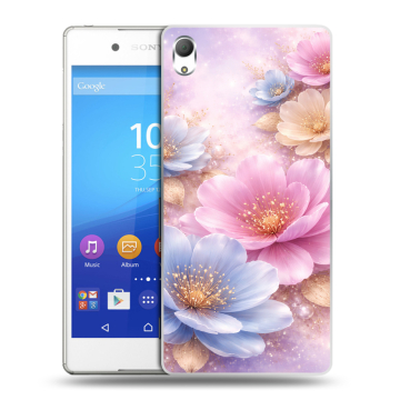 Пластиковый чехол на Sony Xperia Z3+ с принтом женский