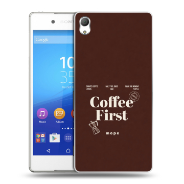 Пластиковый чехол на Sony Xperia Z3+ с принтом женский