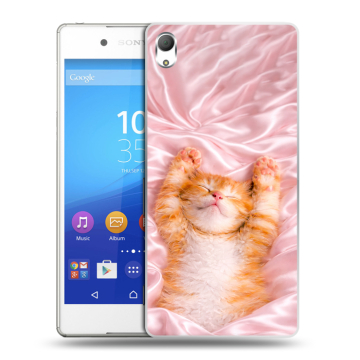 Пластиковый чехол на Sony Xperia Z3+ с принтом женский