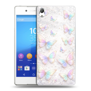 Пластиковый чехол на Sony Xperia Z3+ с принтом женский