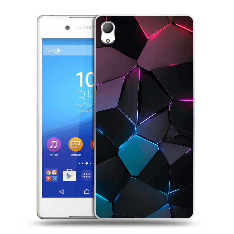 Пластиковый чехол на Sony Xperia Z3+ с принтом Геометрия неона Пластиковый чехол на Sony Xperia Z3+ с принтом Геометрия неона