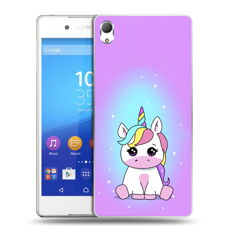 Пластиковый чехол на Sony Xperia Z3+ с принтом Единорог Пластиковый чехол на Sony Xperia Z3+ с принтом Единорог