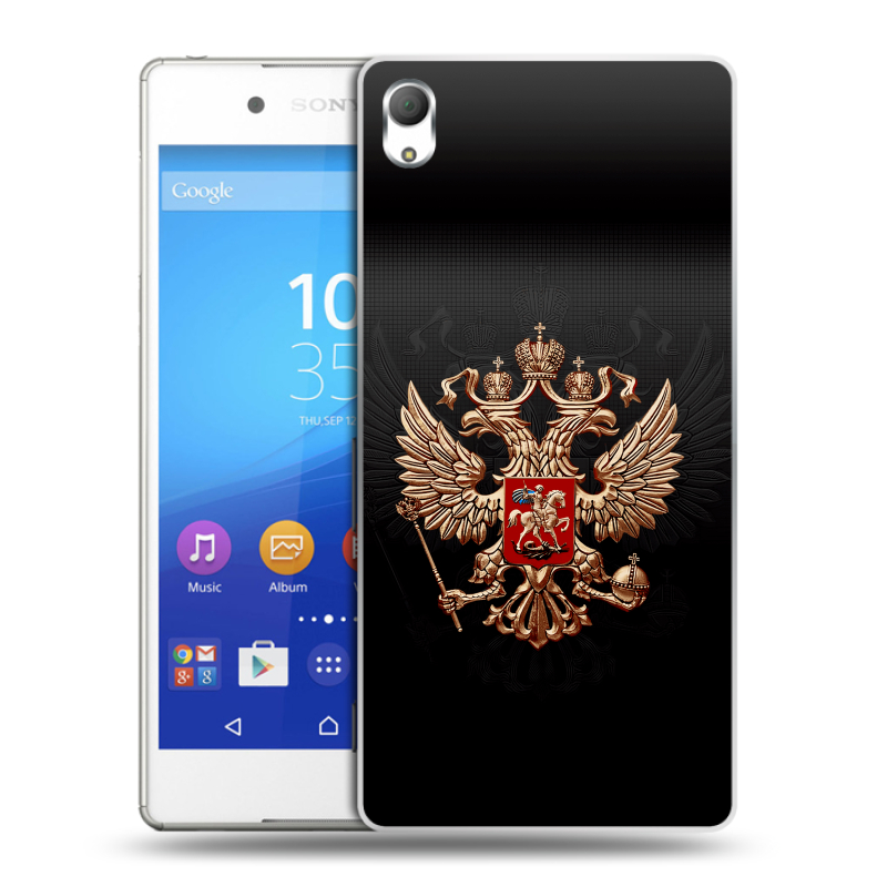 Пластиковый чехол на Sony Xperia Z3+ с принтом Герб России Пластиковый чехол на Sony Xperia Z3+ с принтом Герб России