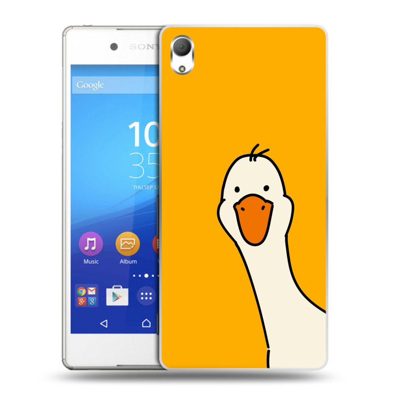 Пластиковый чехол на Sony Xperia Z3+ с принтом Утка Пластиковый чехол на Sony Xperia Z3+ с принтом Утка