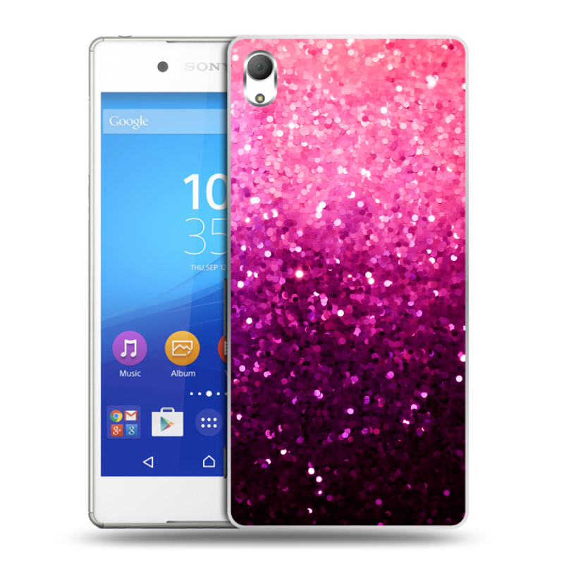 Пластиковый чехол на Sony Xperia Z3+ с принтом Блестки Пластиковый чехол на Sony Xperia Z3+ с принтом Блестки