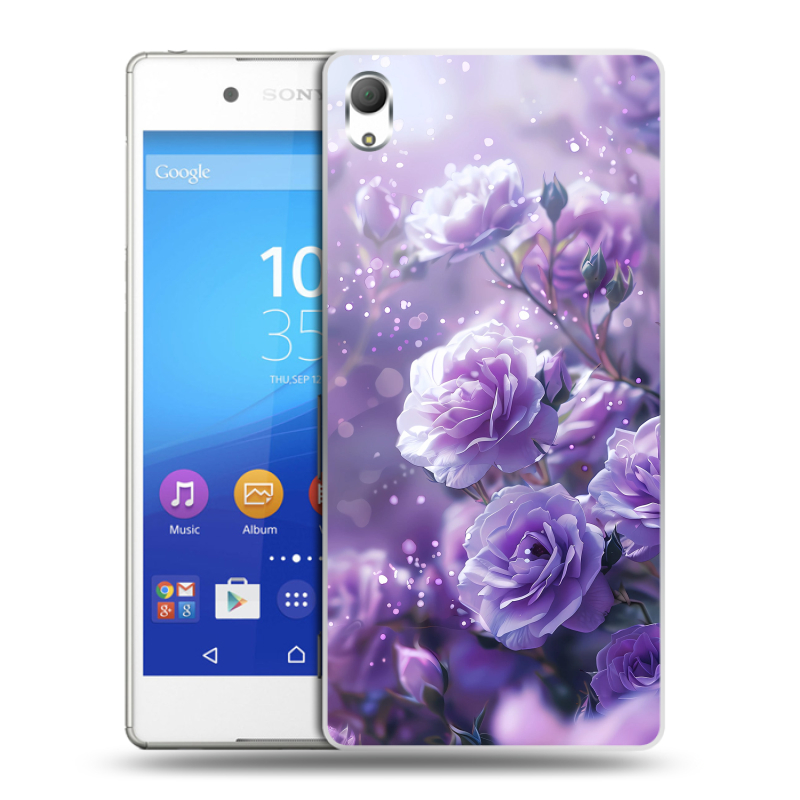 Пластиковый чехол на Sony Xperia Z3+ с принтом Розы цветы Пластиковый чехол на Sony Xperia Z3+ с принтом Розы цветы