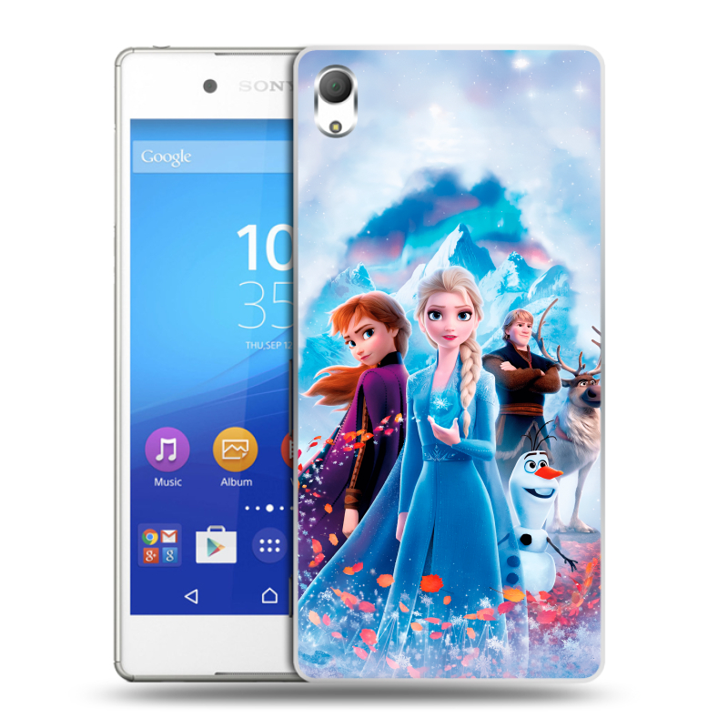 Пластиковый чехол на Sony Xperia Z3+ с принтом Холодное сердце Frozen Пластиковый чехол на Sony Xperia Z3+ с принтом Холодное сердце Frozen