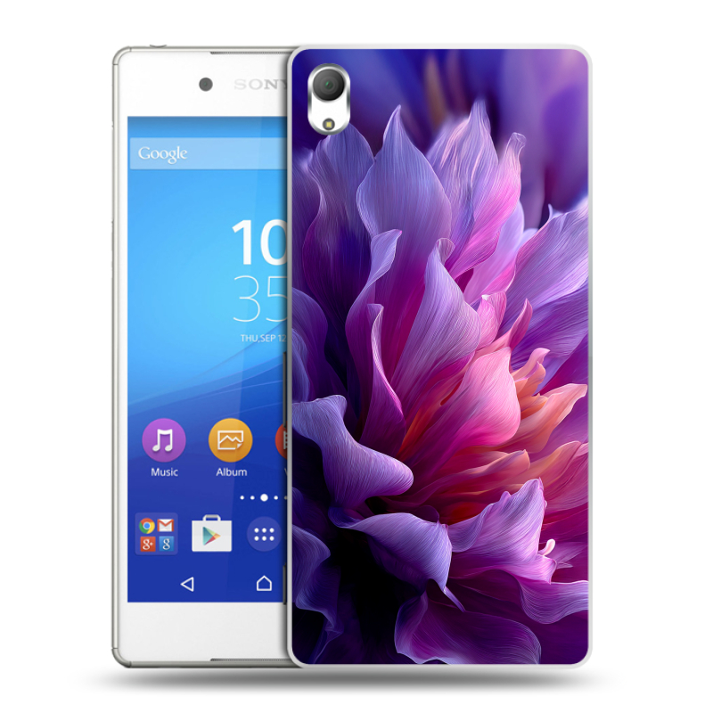 Пластиковый чехол на Sony Xperia Z3+ с принтом женский цветы Пластиковый чехол на Sony Xperia Z3+ с принтом женский цветы