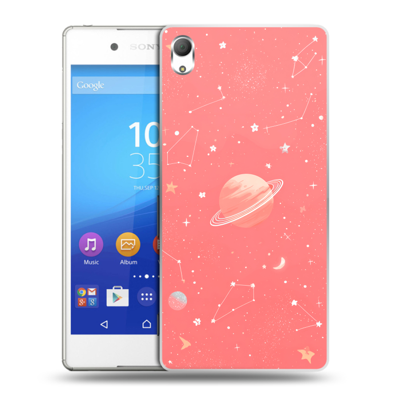 Пластиковый чехол на Sony Xperia Z3+ с принтом Розовый космос Пластиковый чехол на Sony Xperia Z3+ с принтом Розовый космос