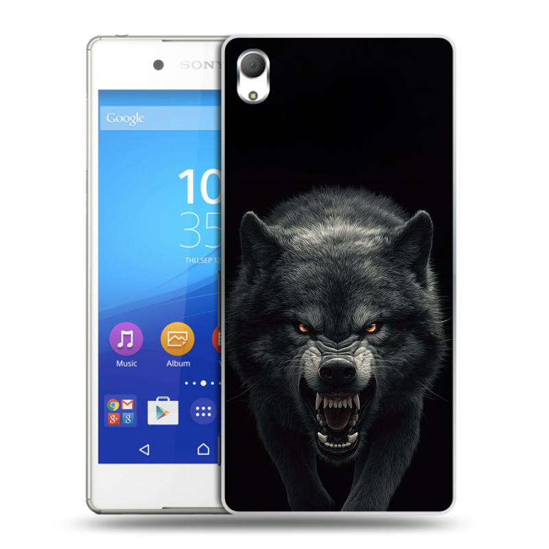 Пластиковый чехол на Sony Xperia Z3+ с принтом Волк Пластиковый чехол на Sony Xperia Z3+ с принтом Волк